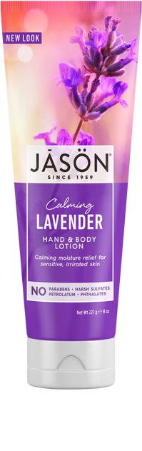 Jason Organic Calming Lavender Pure Natural Hand & Body Lotion 250g