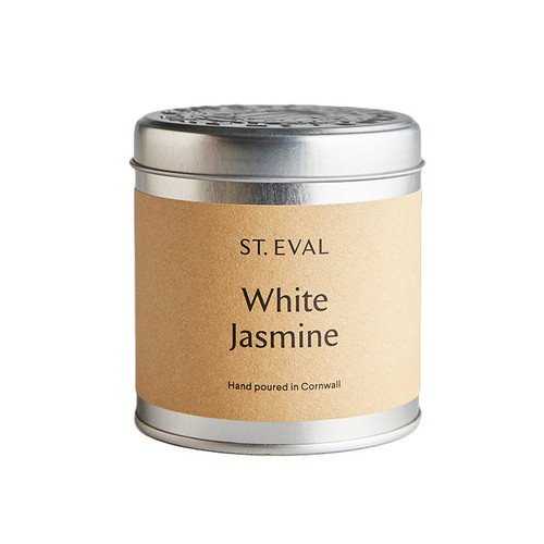 St Eval Candle White Jasmine Tin Candle