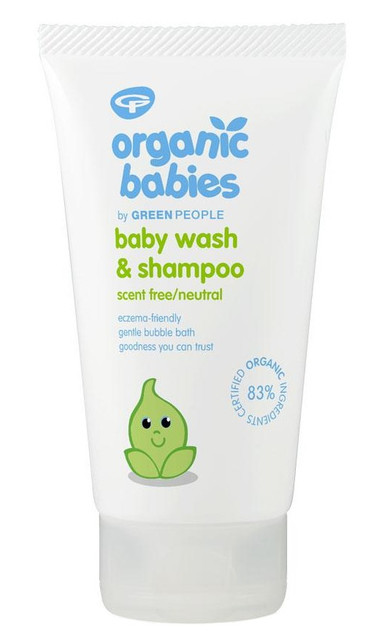 Green People Organic Babies Baby Wash & Shampoo Scent Free - 150ml