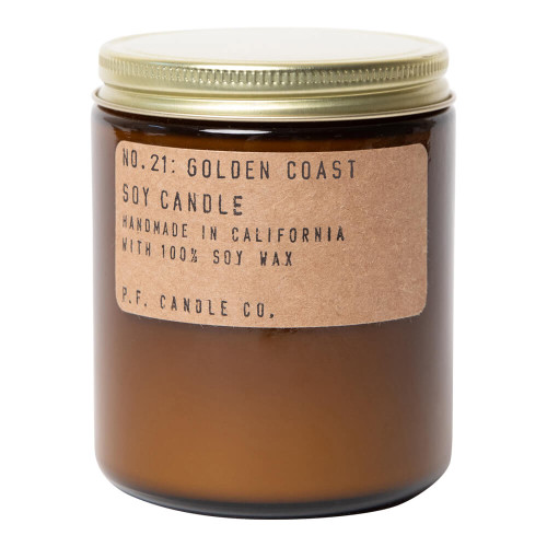 P.F. Candle Co. No. 21 Golden Coast Standard Soy Jar Candle