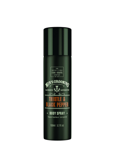 Scottish Fine Soaps Men's Grooming Thistle & Black Pepper Body Spray