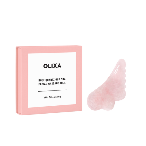 OLIXA Rose Quartz Gua Sha Facial Massage Tool OLIXA Rose Quartz Gua Sha Facial Massage Tool