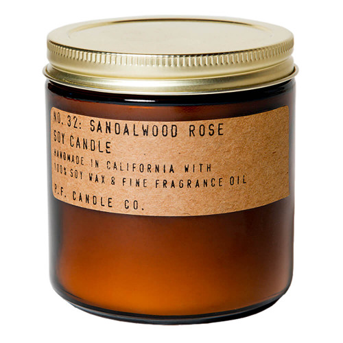 P.F. Candle Co. No. 32 Sandalwood Rose Large Soy Candle