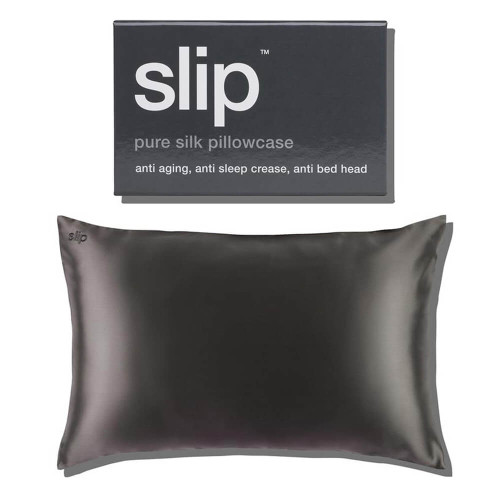Slip Pure Silk Charcoal Queen Pillowcase