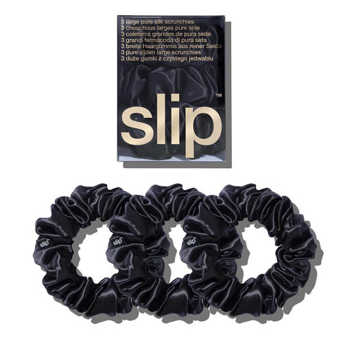 Slip Pure Silk Black Scrunchies