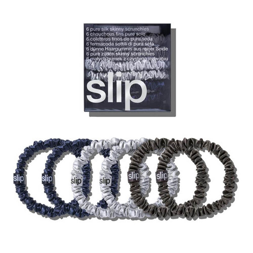 Slip Pure Silk Skinny Midnight Scrunchies