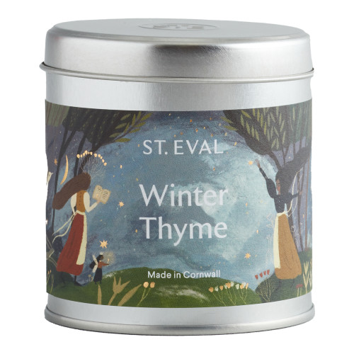 St Eval Winter Thyme Christmas Tin Candle