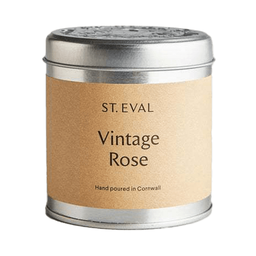 St Eval Candle Vintage Rose Tin Candle