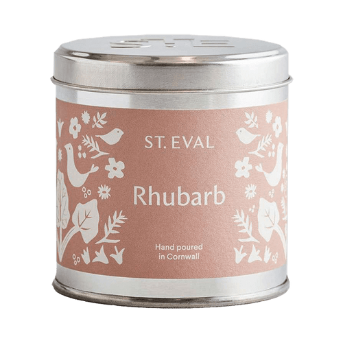 St Eval Rhubarb Tin Candle