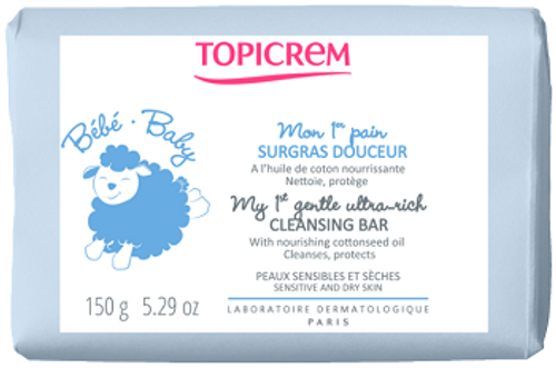 Topicrem BABY My 1st Gentle Ultra-Rich Cleansing Bar Soap