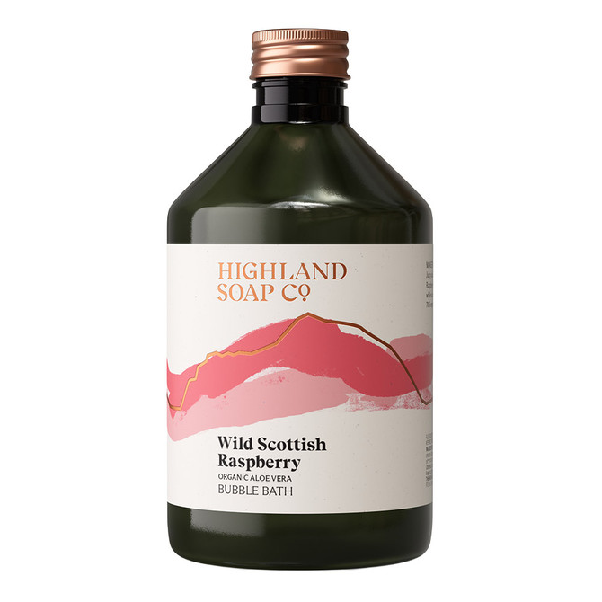 Highland Soap Company Wild Scottish Raspberry Bubble Bath 500ml