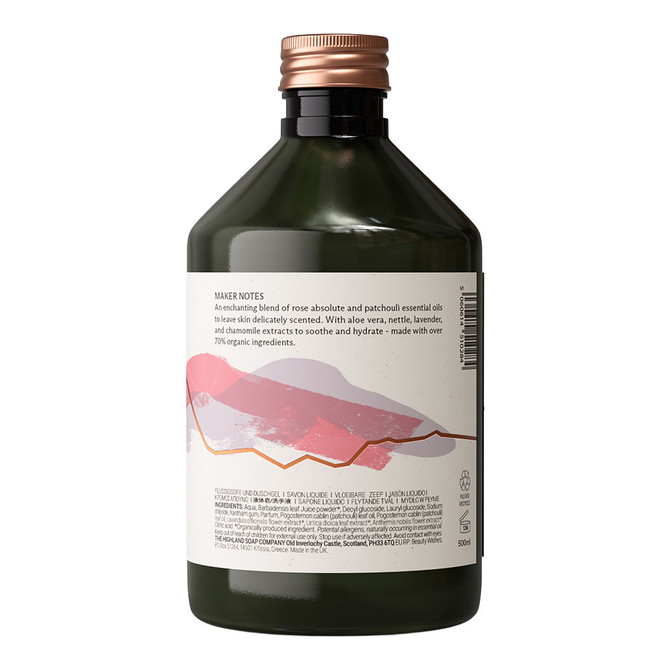 Highland Soap Company Rose & Patchouli Bubble Bath 500ml
