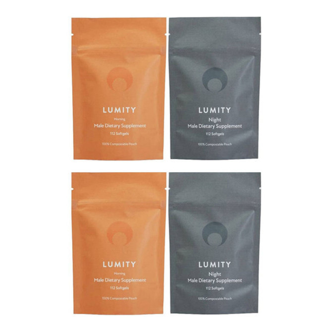 Lumity Life Morning & Night Male Supplement Refill Duo