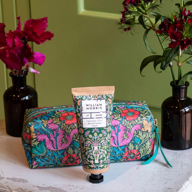 William Morris At Home Beautiful Sleep Makeup Bag & Hand Cream 100ml