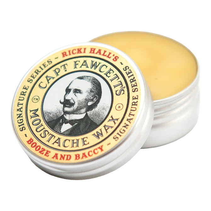 Captain Fawcett Ricki Halls Booze & Baccy Moustache Wax 15ml