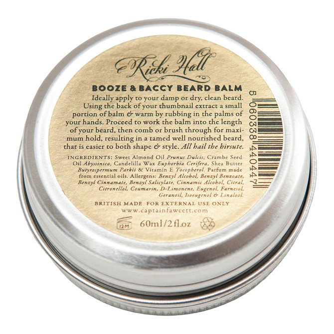 Captain Fawcett Ricki Halls Booze & Baccy Beard Balm 60ml