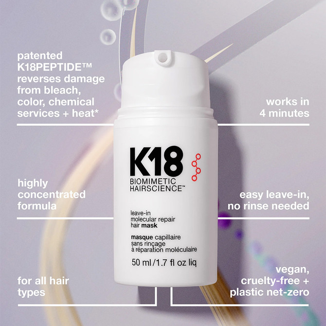 K18 Leave-in molecular repair hair mask 50ml