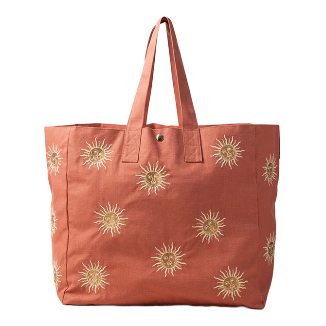 Elizabeth Scarlett Sun Goddess Canvas Rust Carryall Bag