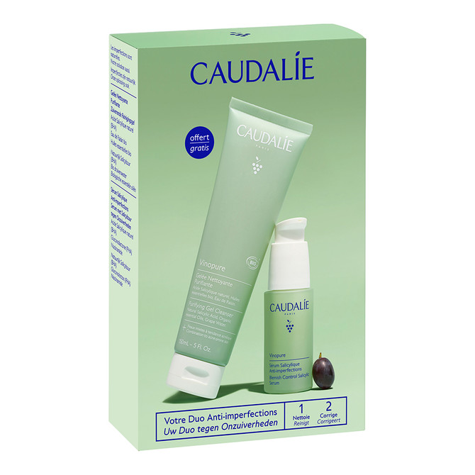 Caudalie Vinopure Serum & Gel Cleanser Set