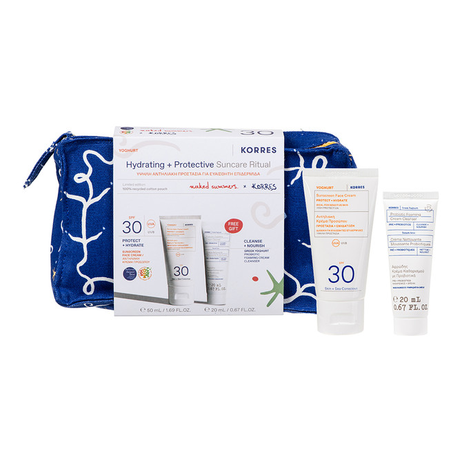 KORRES Yoghurt Hydrating + Protective Suncream & Cleanser Ritual SPF30