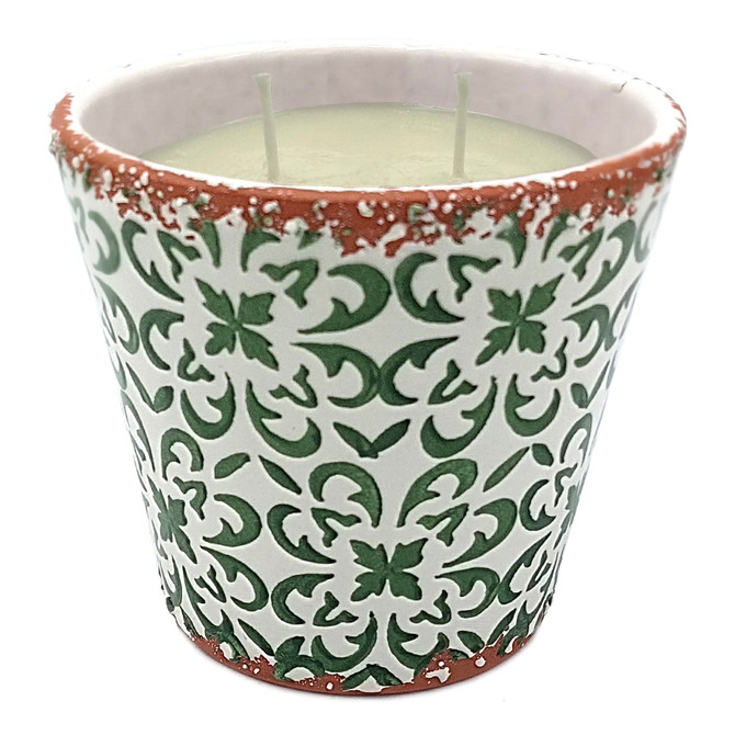 Wax Design Indochine Ceramic Candle Medium - Dark Green