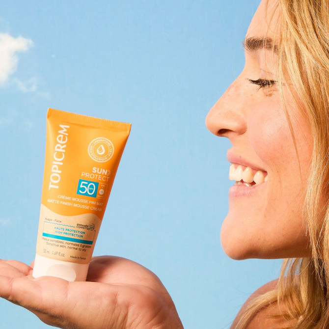 Topicrem Matte Finish Mousse Cream SPF50 50ml