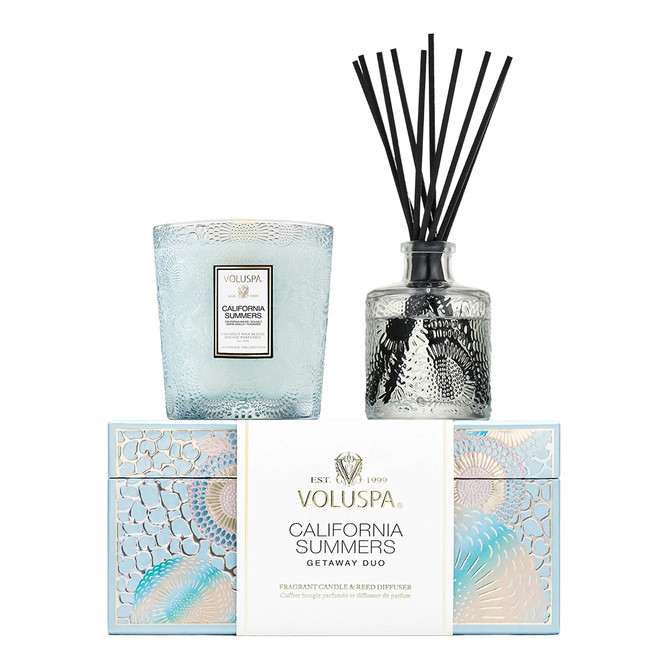 Voluspa California Summers Candle & Diffuser Gift Set