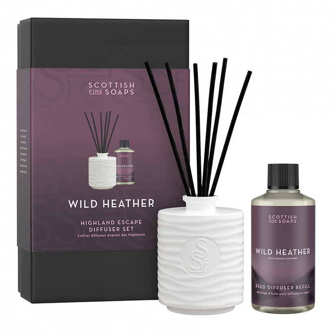 Scottish Fine Soaps Wild Heather Highland Escape Diffuser Set
