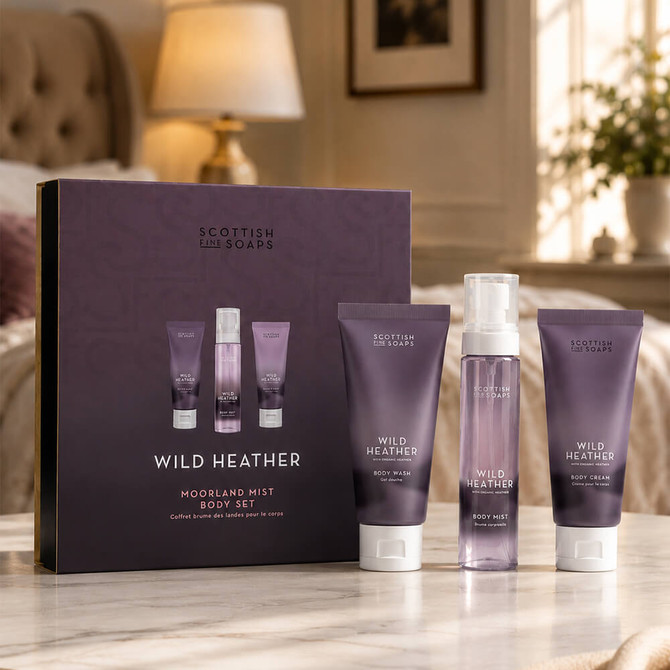 Scottish Fine Soaps Wild Heather Moorland Mist Body Set (Worth £25.95)