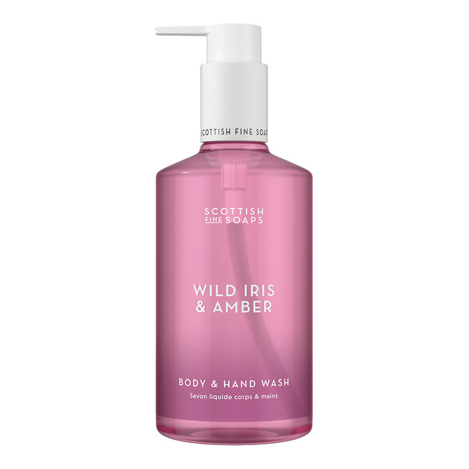 Scottish Fine Soaps Wild Iris & Amber Body & Hand Wash 300ml