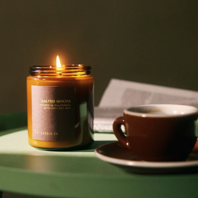 PF Candle Co Salted Mocha Soy Wax Candle