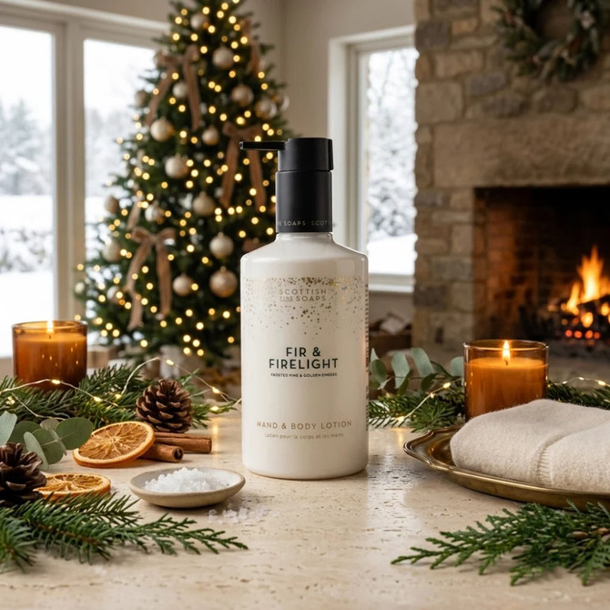 Scottish Fine Soaps Fir & Firelight Hand & Body Lotion 300ml