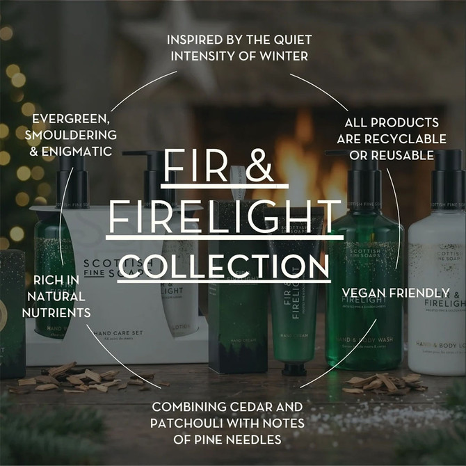 Scottish Fine Soaps Fir & Firelight Hand & Body Lotion 300ml