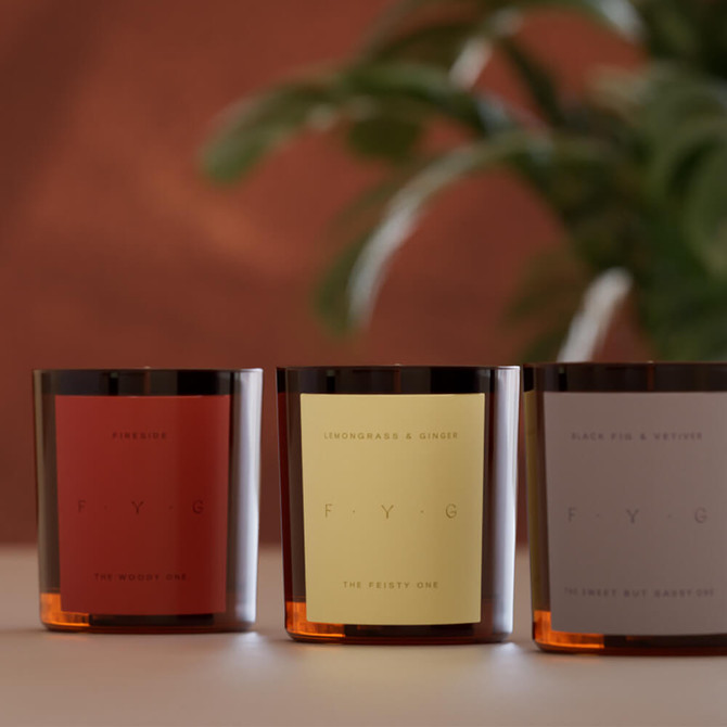 F.Y.G Find Your Glow Black Fig & Vetiver Candle 250g