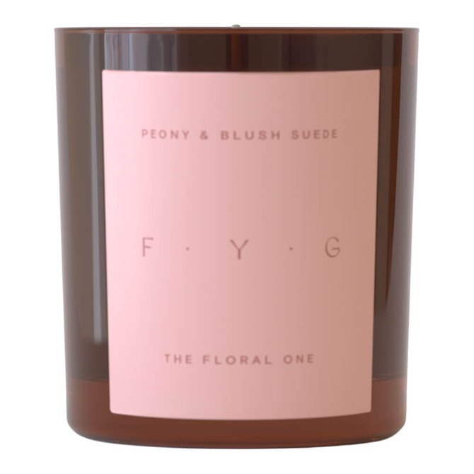 F.Y.G Find Your Glow Peony & Blush Suede Candle 250g