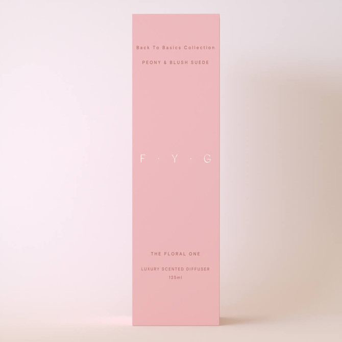 F.Y.G Find Your Glow Peony & Blush Suede Reed Diffuser 125ml