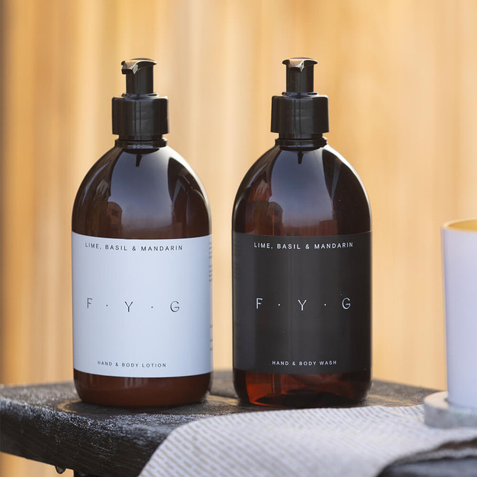 F.Y.G Find Your Glow Lime Basil & Mandarin Hand & Body Wash 300ml
