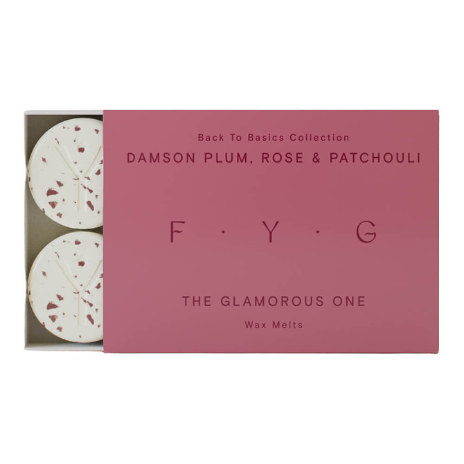 F.Y.G Find Your Glow Damson Plum Rose & Patchouli Wax Melts - 6 Pieces