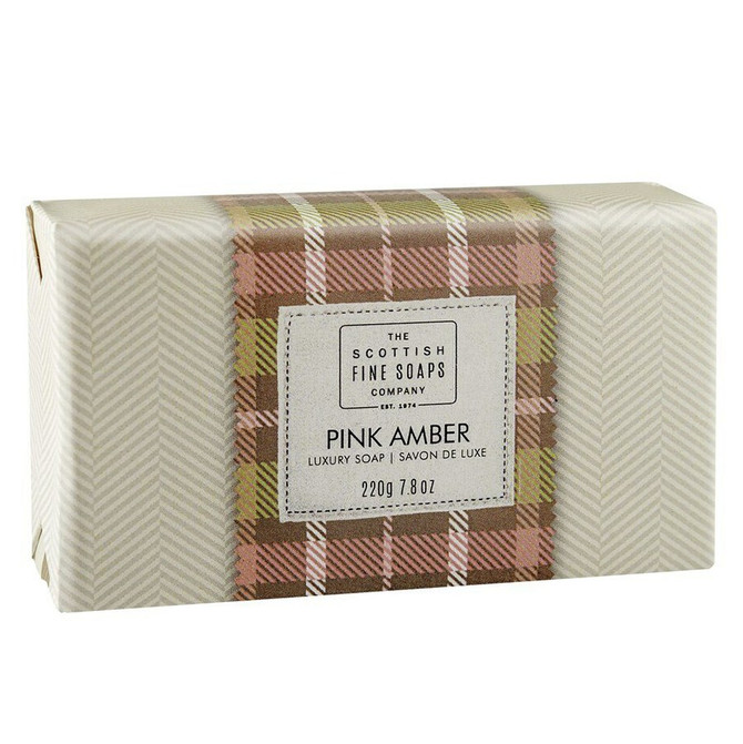 Scottish Fine Soaps Pink Amber Soap 220g