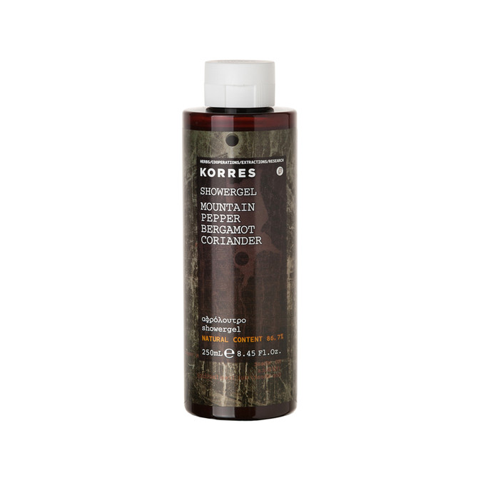 Korres For Him Mountain Pepper, Bergmot and Coriander Showergel 250ml