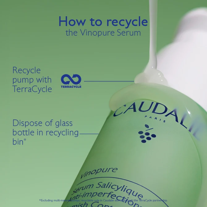 Caudalie Vinopure Natural Salicylic Acid Pore Minimising Serum 30ml