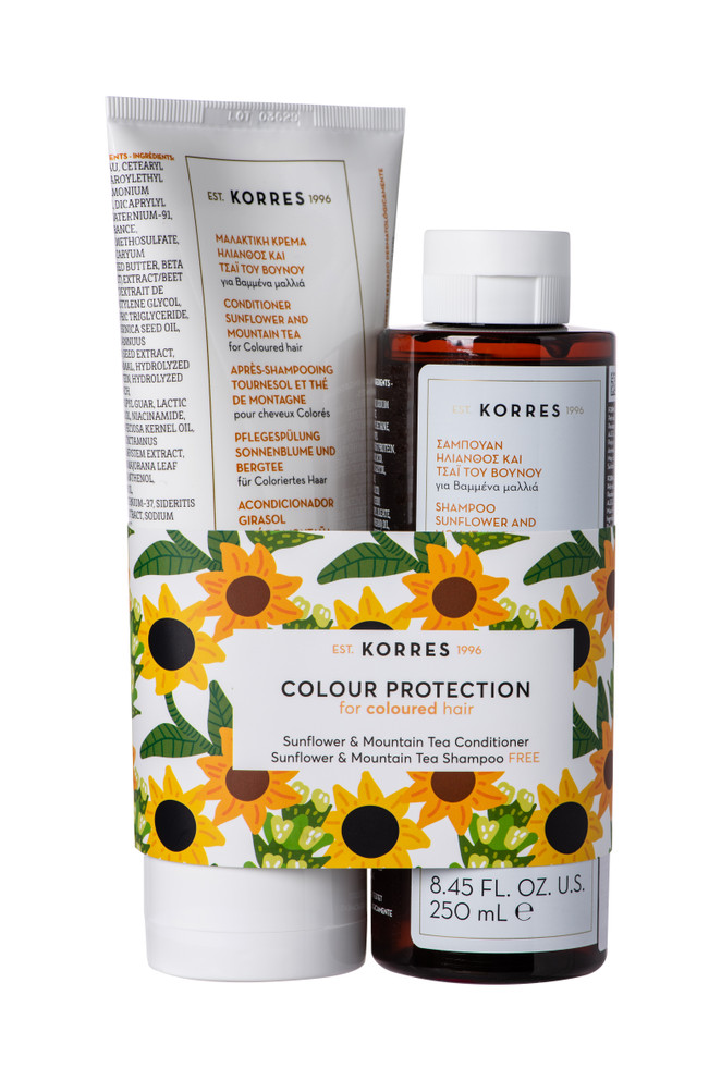 Korres Sunflower & Mountain Tea Hair Care Set 