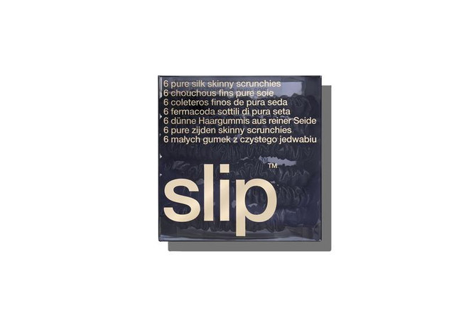 Slip Pure Silk Skinny Black Scrunchies