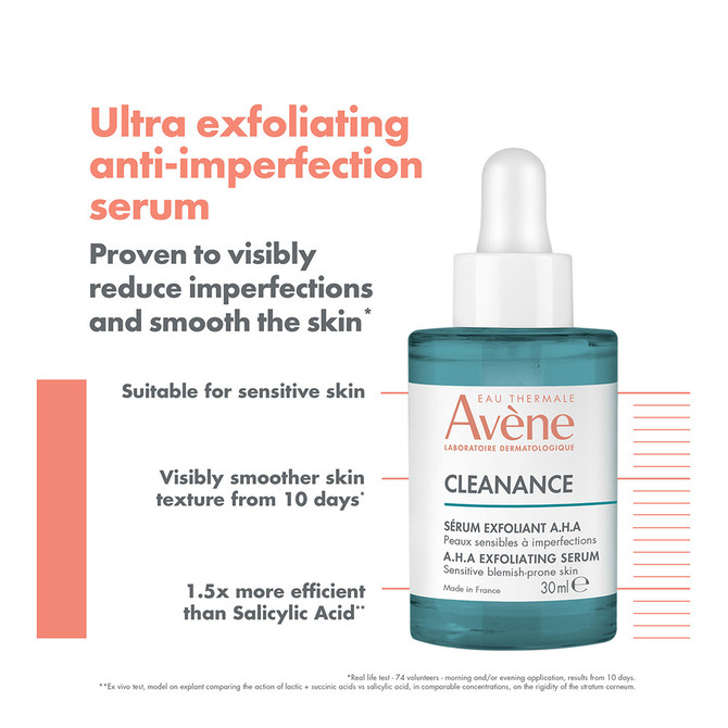 Avène Cleanance AHA Exfoliating Serum