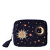 Elizabeth Scarlett Celestial Navy Velvet Wash Bag