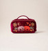 Elizabeth Scarlett Enchanted Elephant Ruby Velvet Open Flat Makeup Bag