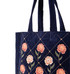 Elizabeth Scarlett Rose Navy Velvet Tote