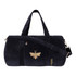 Elizabeth Scarlett Honey Bee Charcoal Velvet Overnight Bag