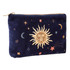 Elizabeth Scarlett Celestial Navy Velvet Mini Pouch