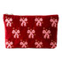 Elizabeth Scarlett Dazzling Bows Velvet Everyday Pouch - Rouge